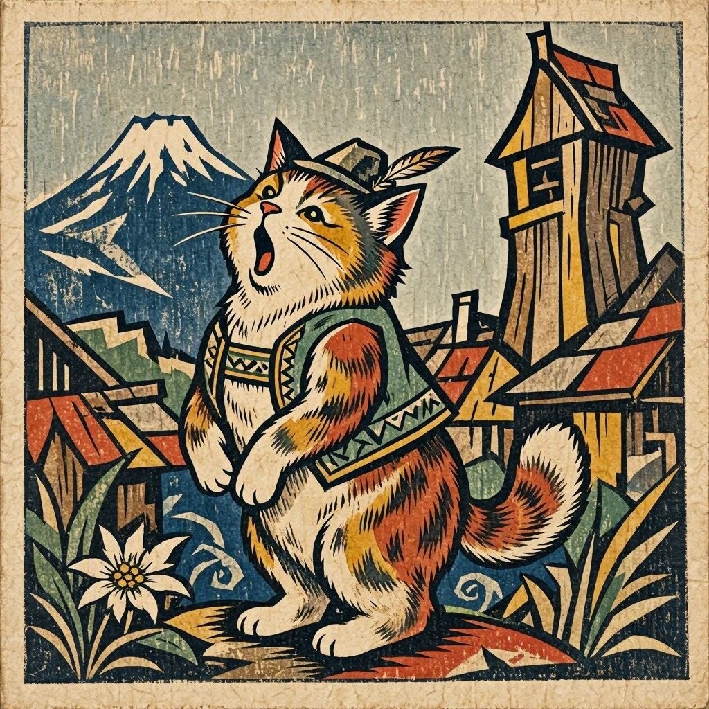 yodel cat artwork