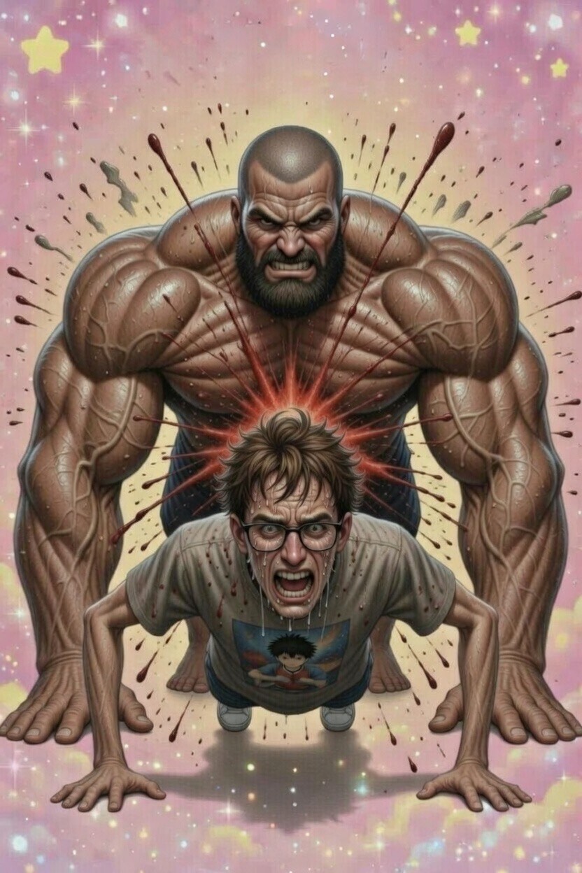 PUSH THE FUCK UP – DESTROY FAT LIKE A GORILLA artwork