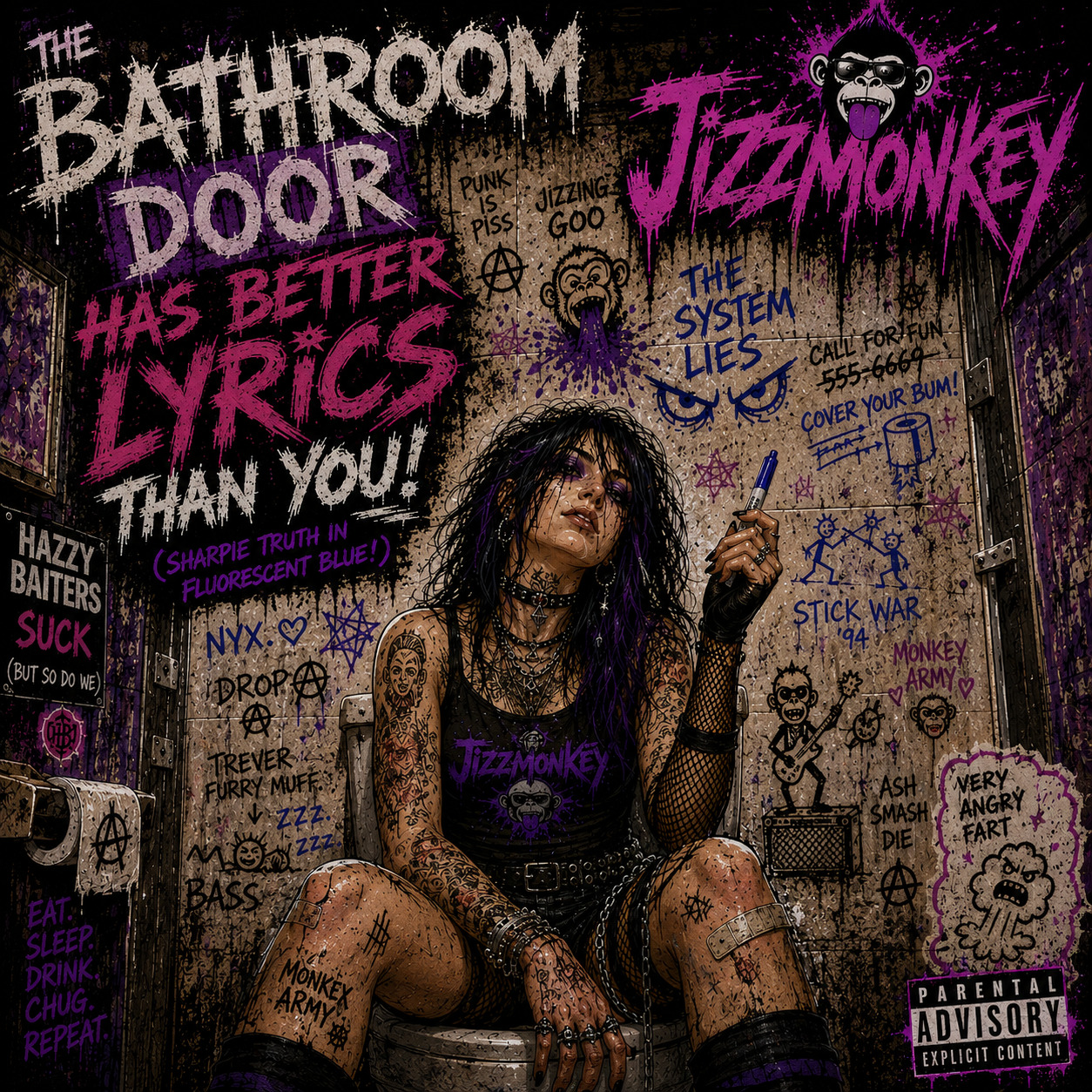 THE BATHROOM DOOR HAS BETTER LYRICS THAN YOU! artwork
