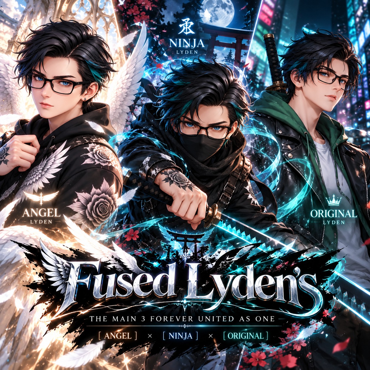 Fused Lyden's (The main 3 foirever united as one) artwork