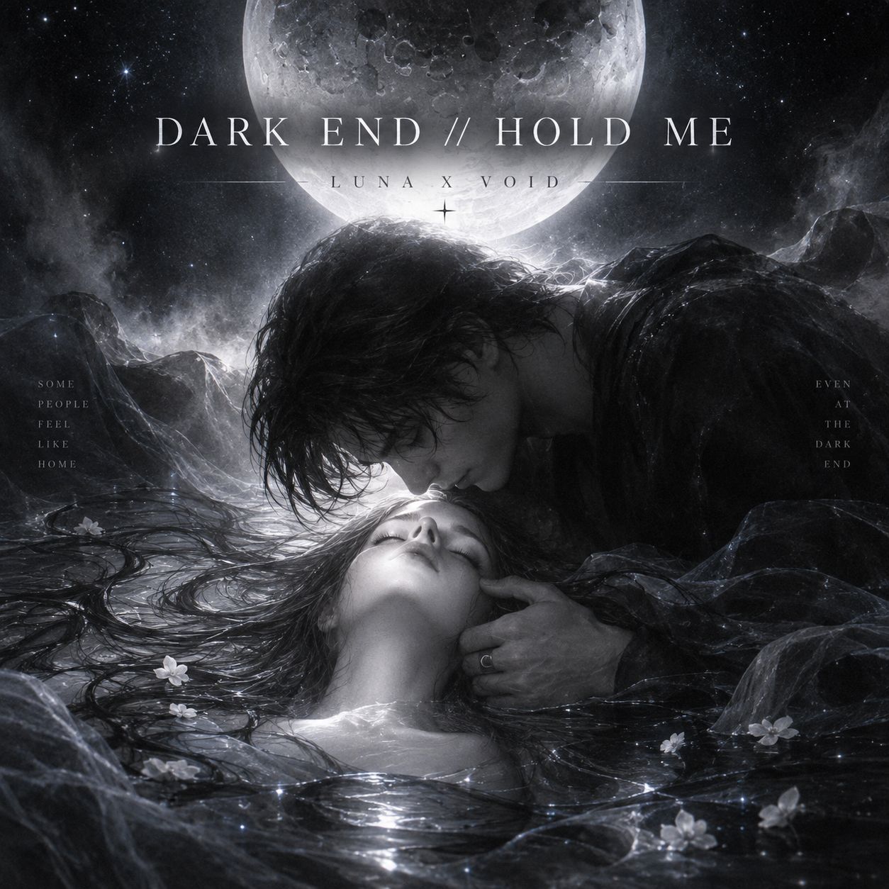 DARK END // HOLD ME / Luna World X VoidSkull artwork