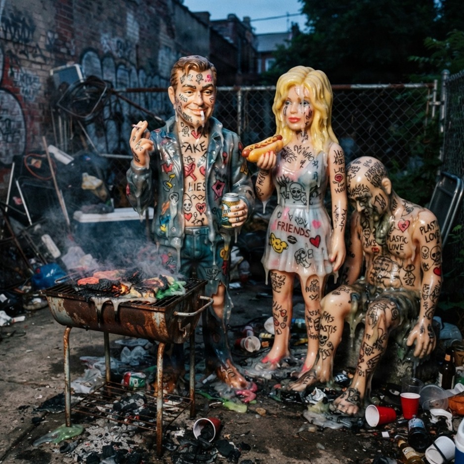 Melted At The Barbeque artwork