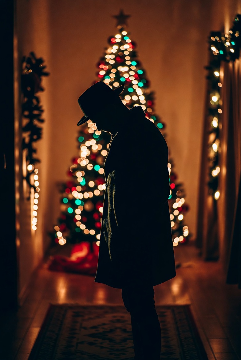 Alone at Christmas artwork