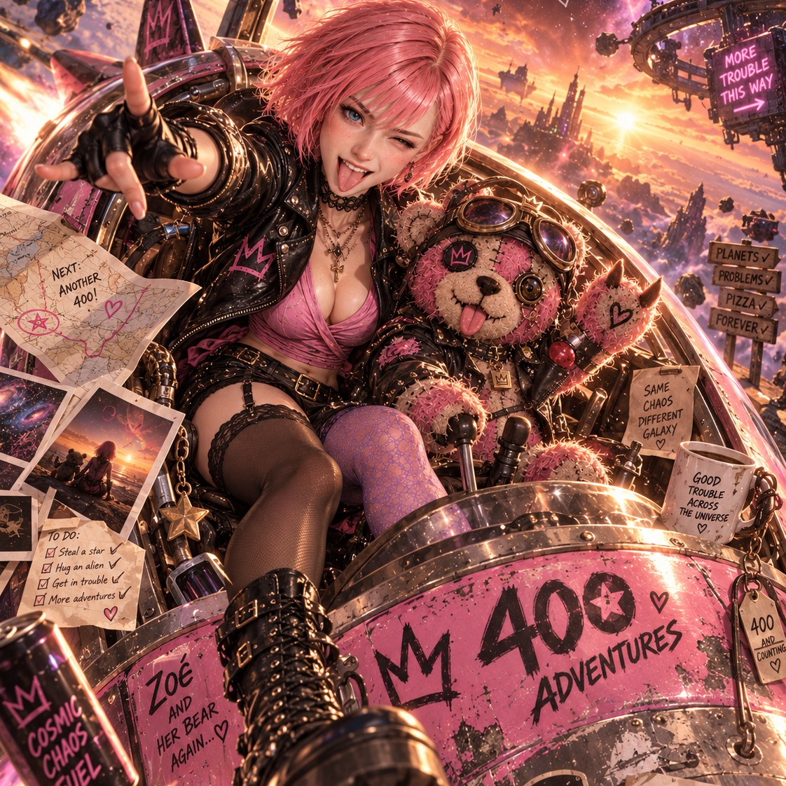 [ZOE] FOUR HUNDRED WAYS TO GET IN TROUBLE artwork