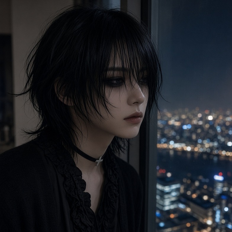(Inst.) 女社長と夜景のエレベーター 高層ビル 地雷系アイドル ぼ～やちゃん artwork