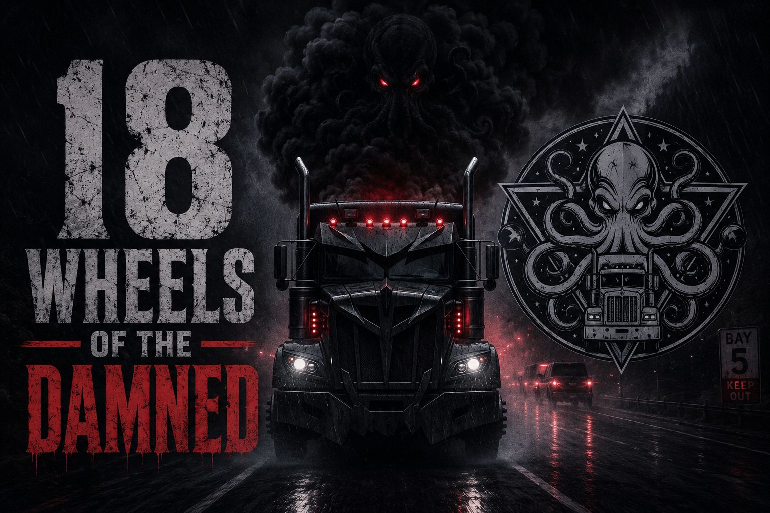 18 WHEELS OF THE DAMMED artwork