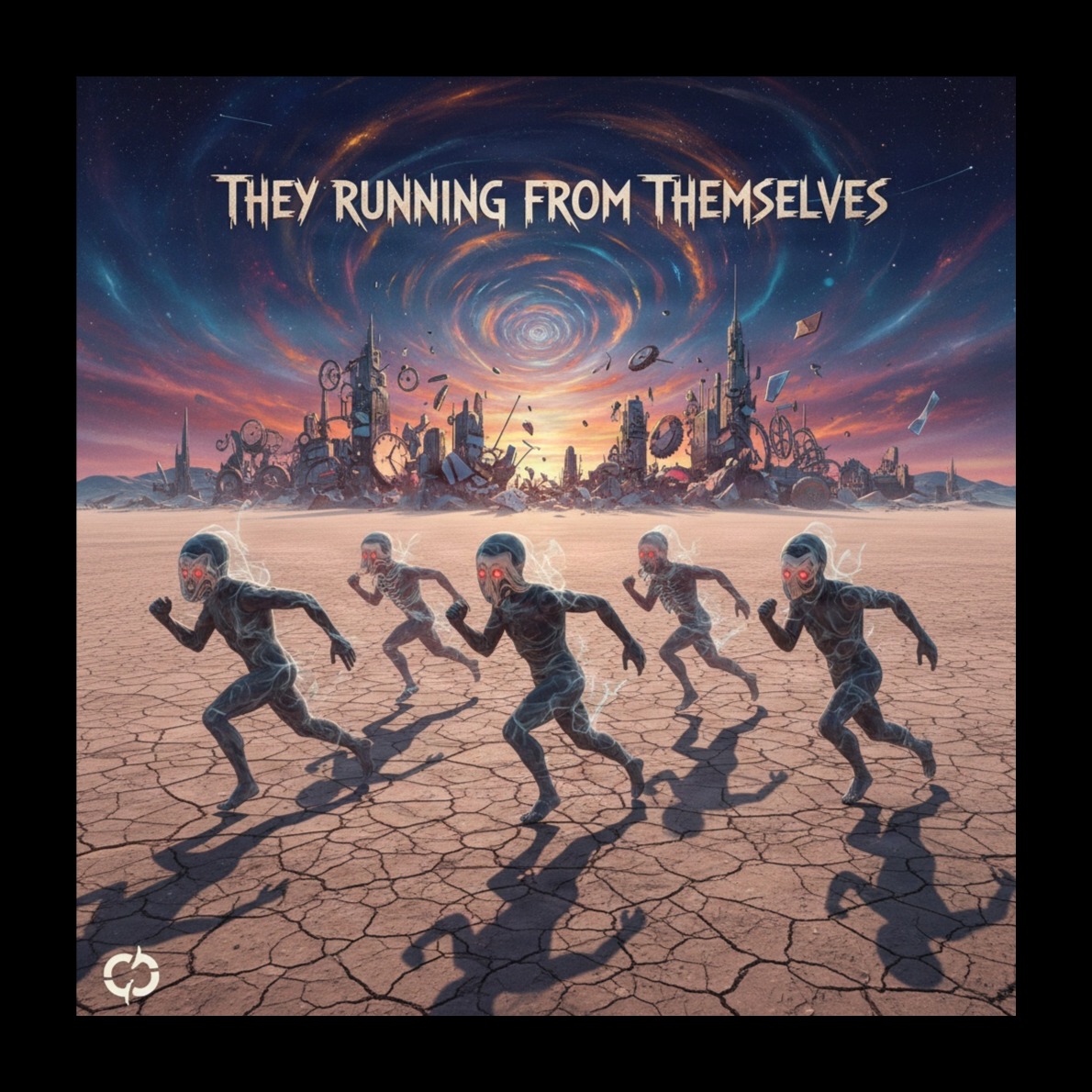They running from themselves artwork