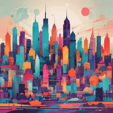 Cityscape artwork