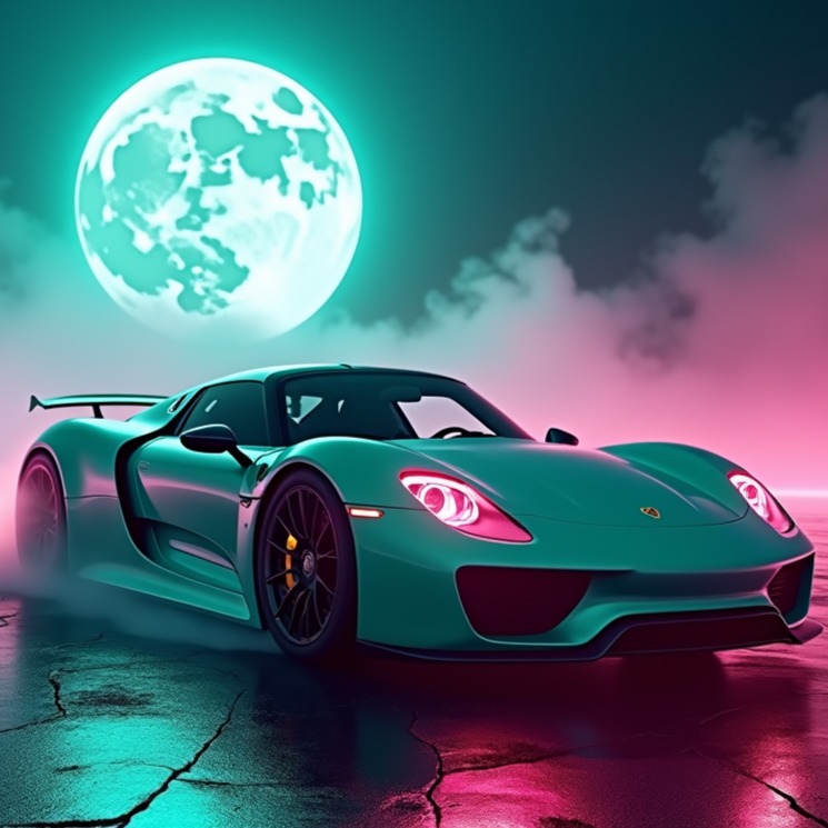 Porsche 918 Spyder artwork