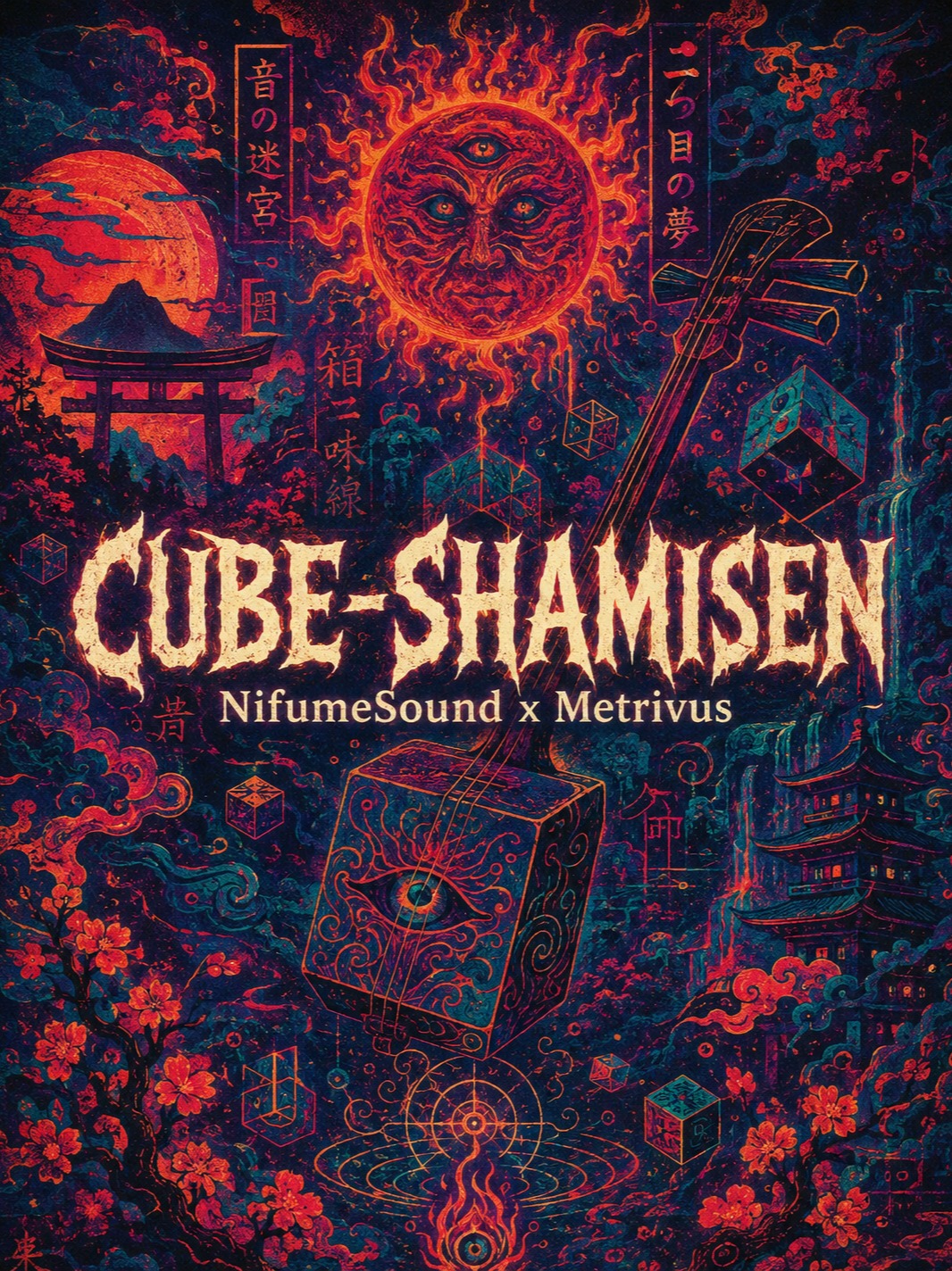 CUBE-SHAMISEN - NifumeSound x Metrivus // Mashup artwork