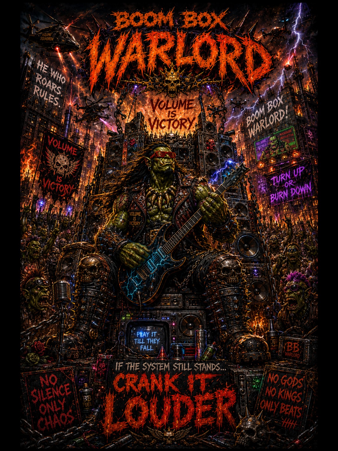 Boom Box Warlord artwork