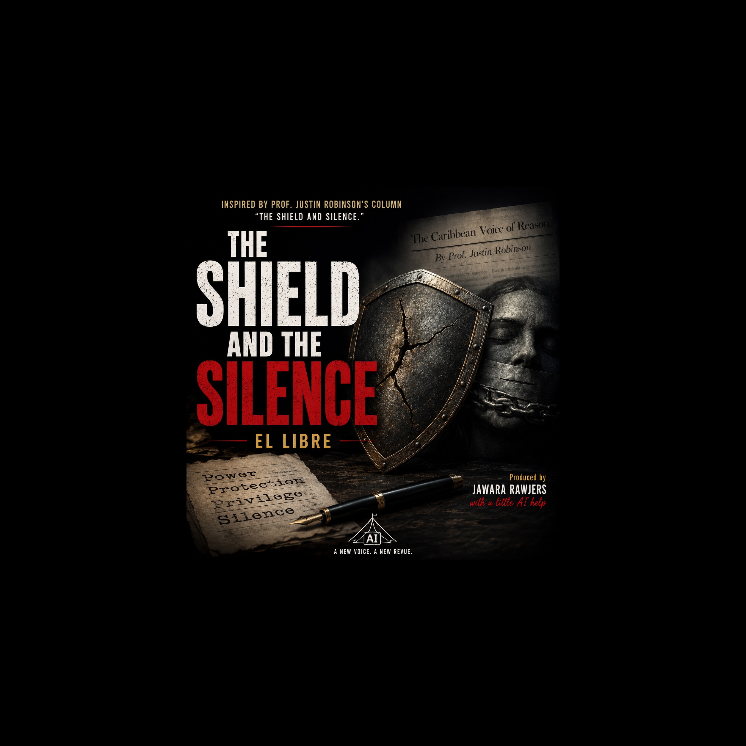 THE SHIELD AND THE SILENCE - EL LIBRE artwork