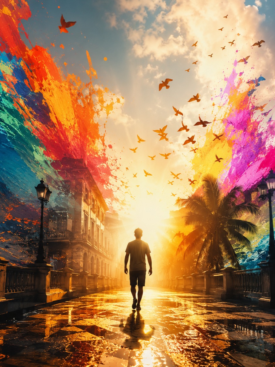 Walking in the Sunshine artwork