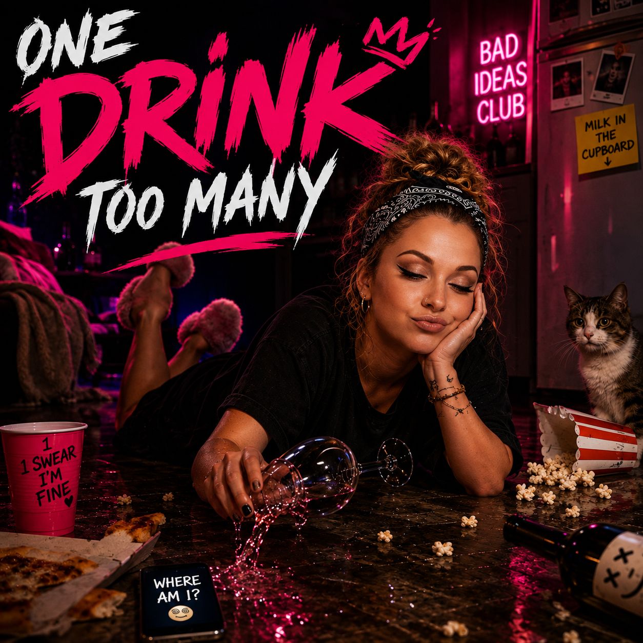 One Drink Too Many artwork