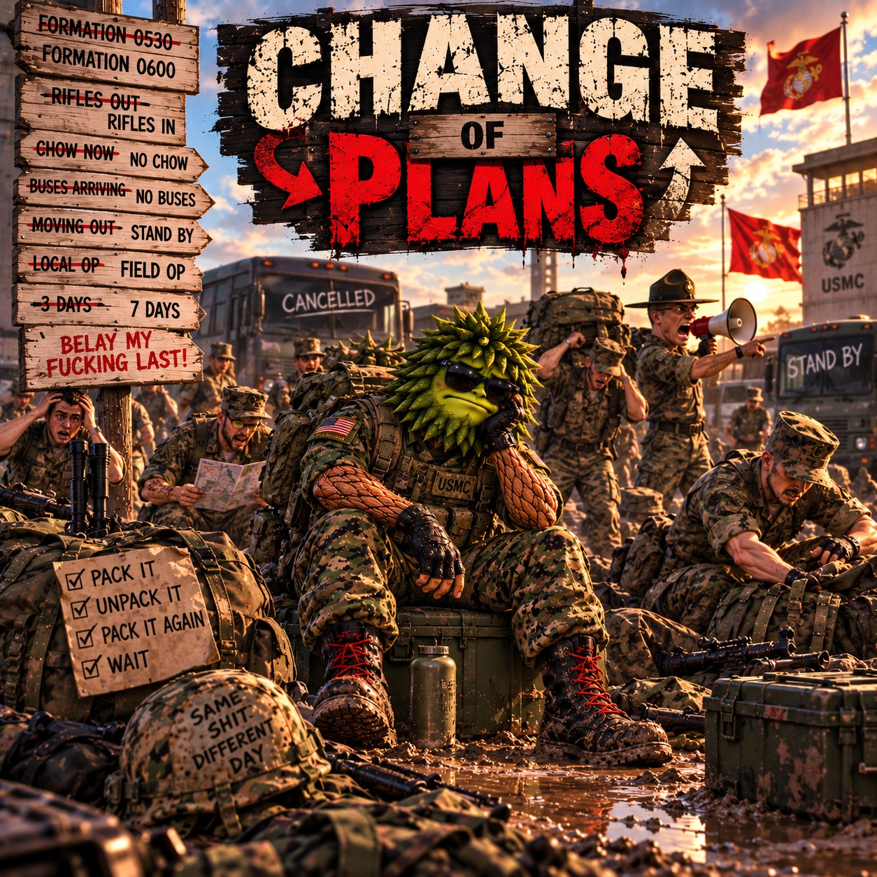 CHANGE OF PLANS artwork