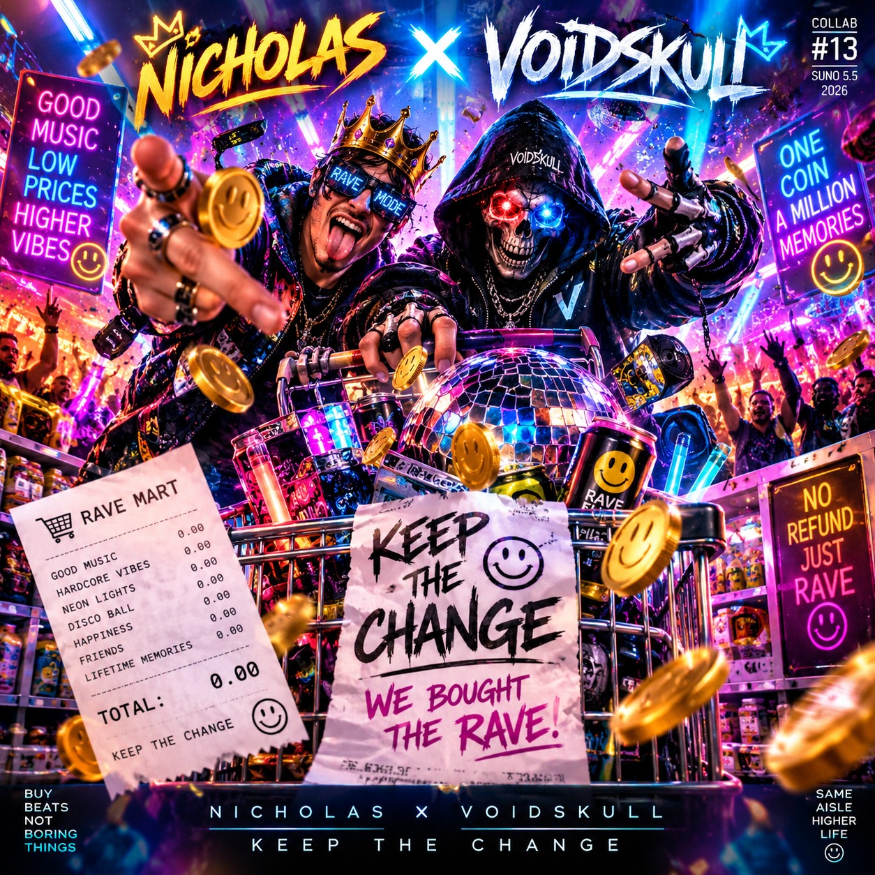 KEEP THE CHANGE // Nicholas & VoidSkull — COLLAB #13 artwork