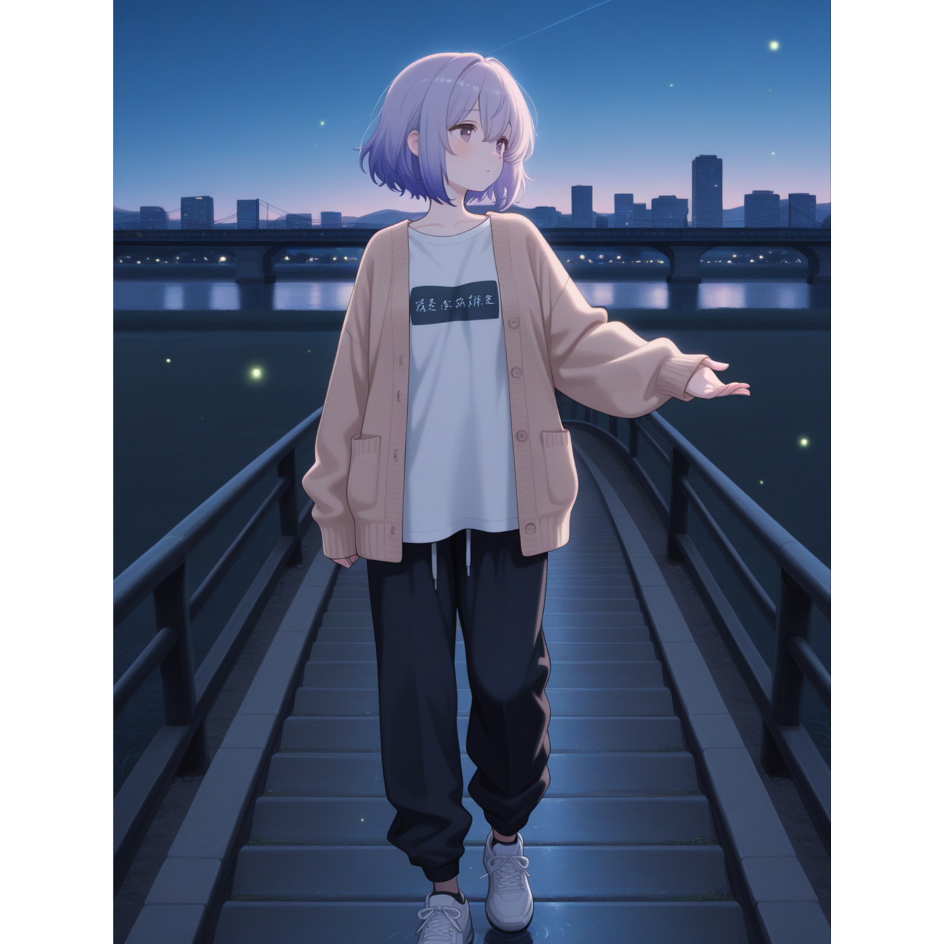 夜明けと藍の手 artwork