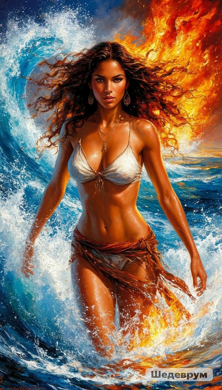 Такая ты разная... 🌊🔥 artwork