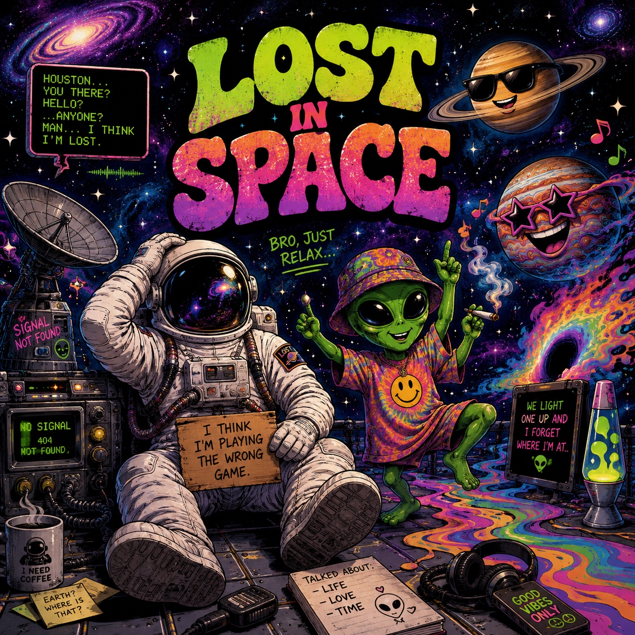 High in Space artwork