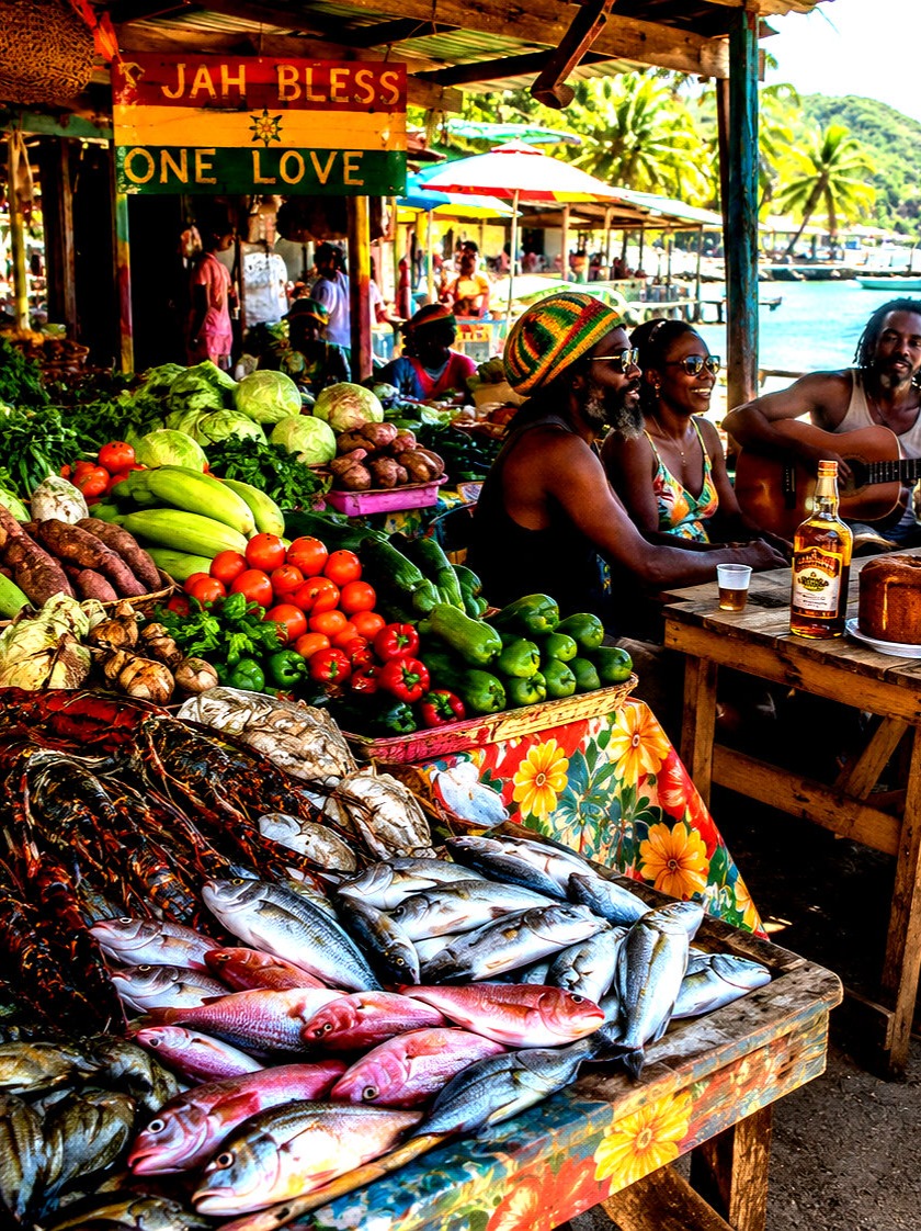 Seafood  Market Calypso artwork