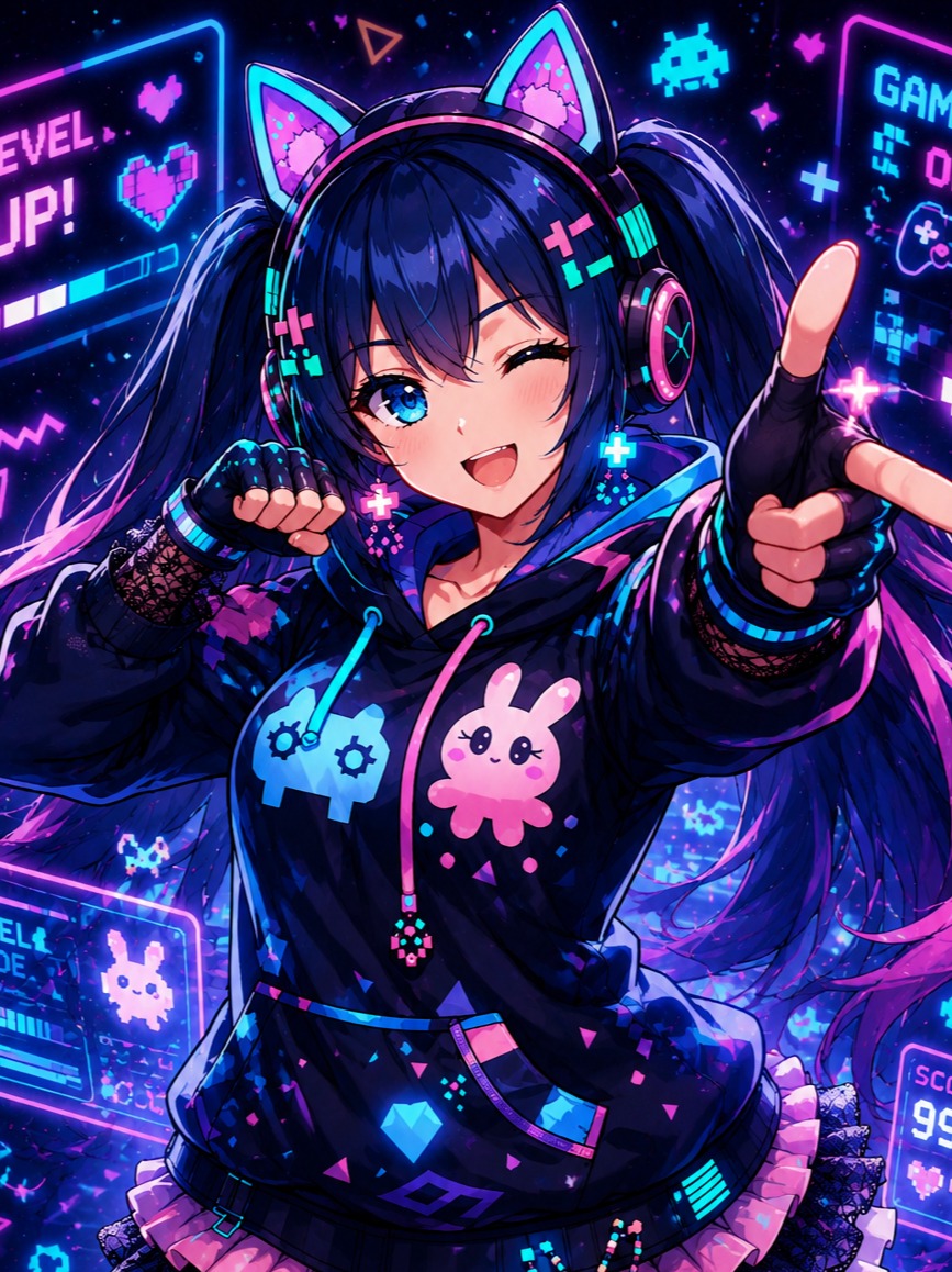 Violet Flame Lumi Miku MIX artwork