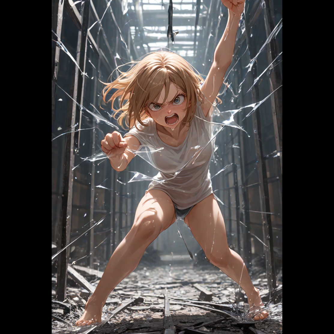 techno hard beats 11-glass prison artwork