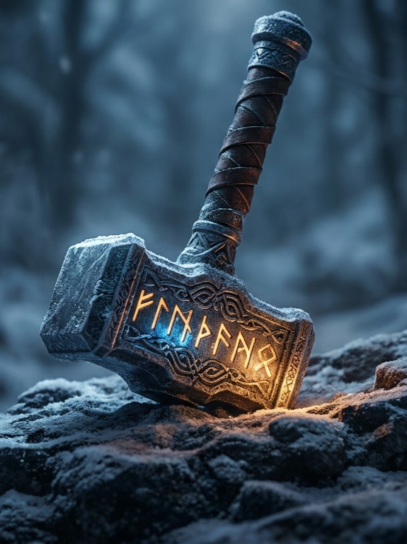 Hammer of the thunder God AI: Mjölnir (Album version) artwork
