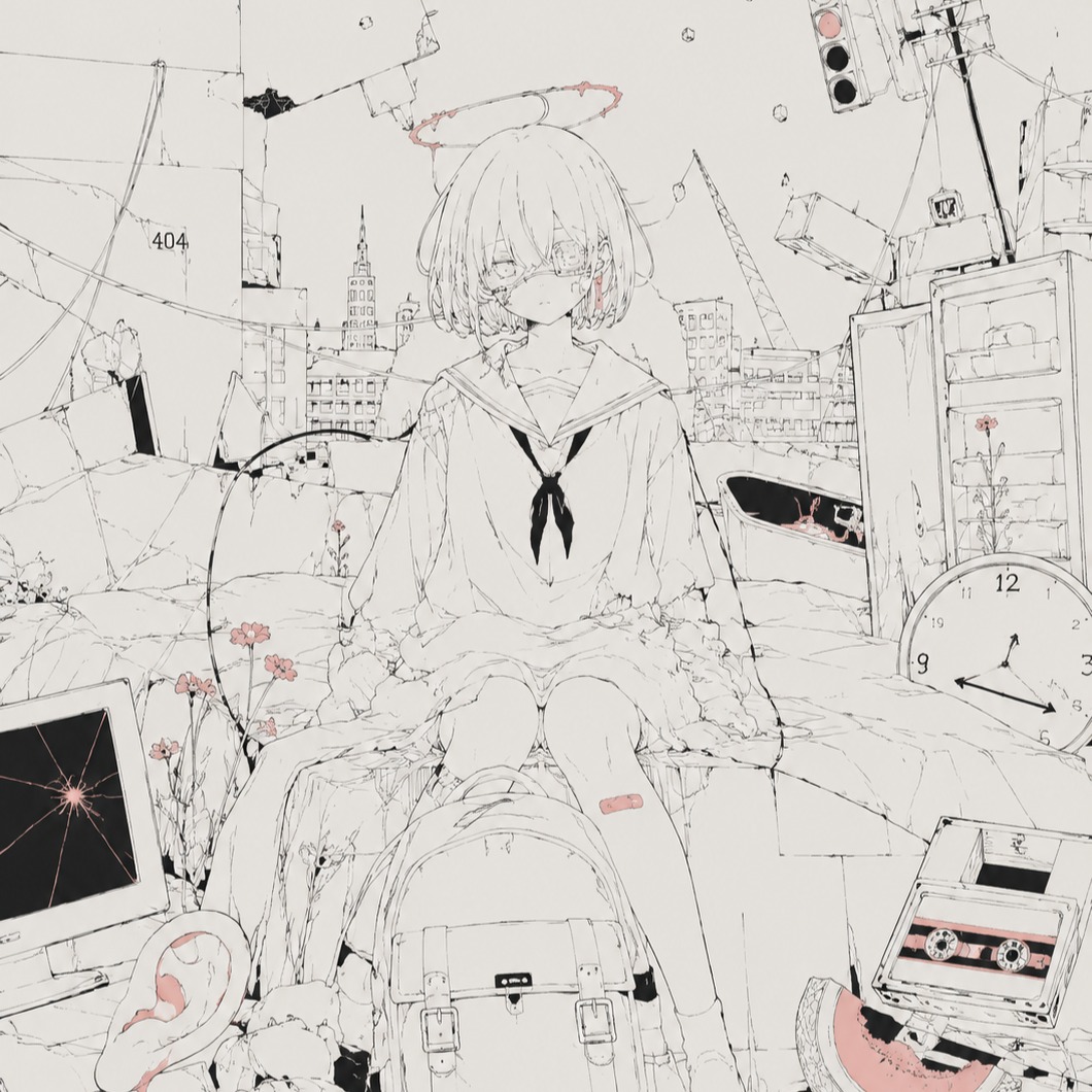 メロンと左耳、溺れてる artwork