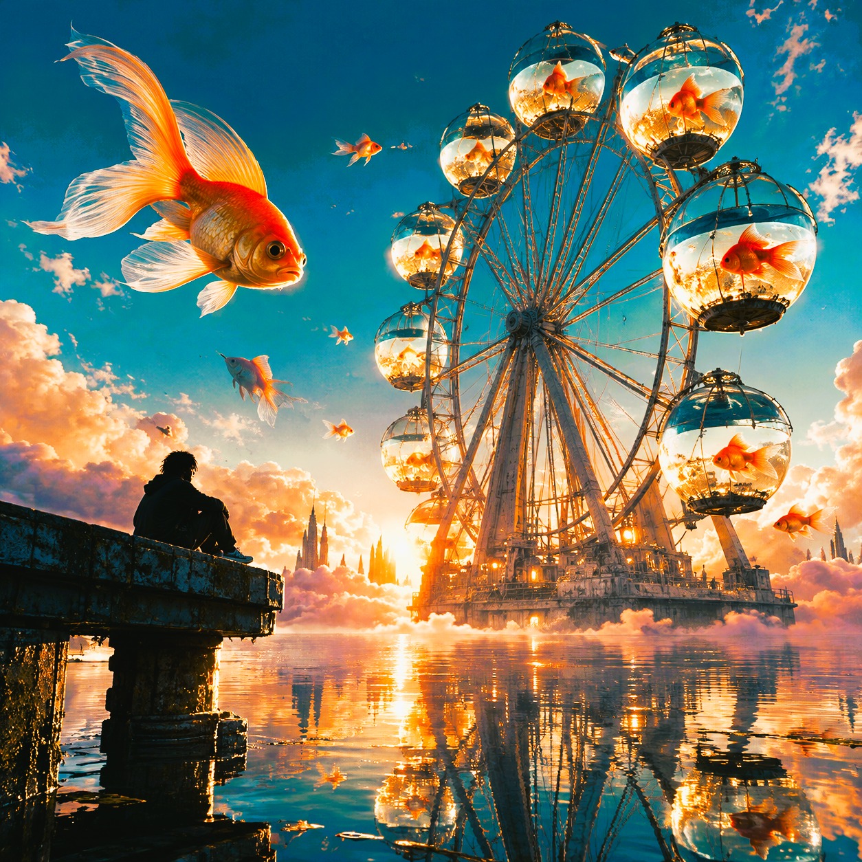 Goldfish Ferris Wheel artwork