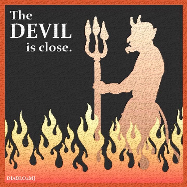 The devil is close. artwork