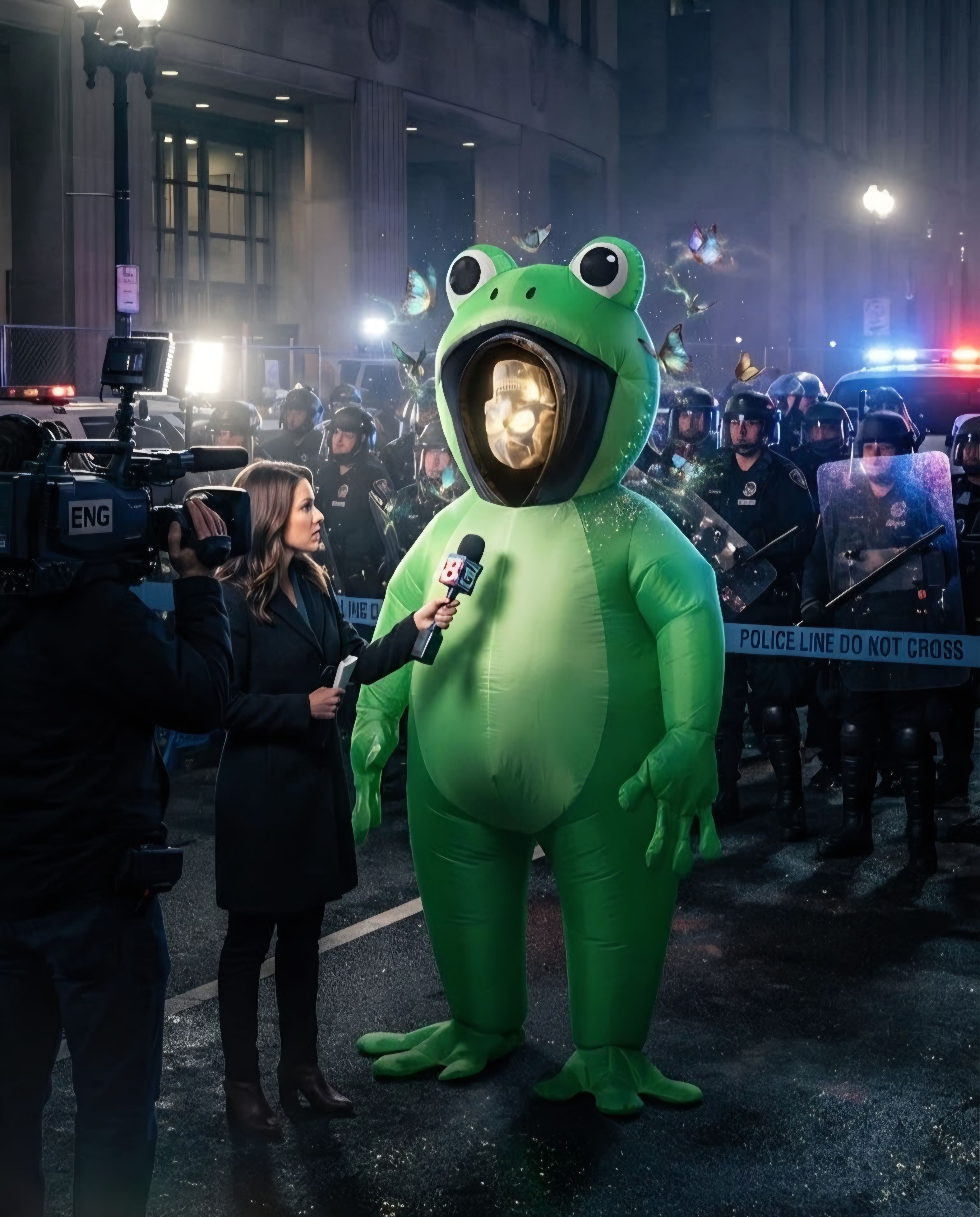 nonviolent frogs artwork