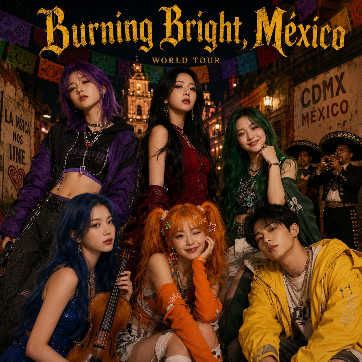 Burning Bright, México v6 artwork