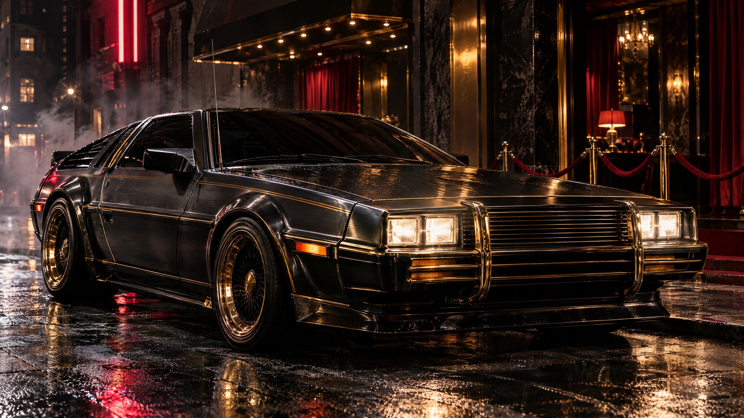 Wasted in the DeLorean artwork