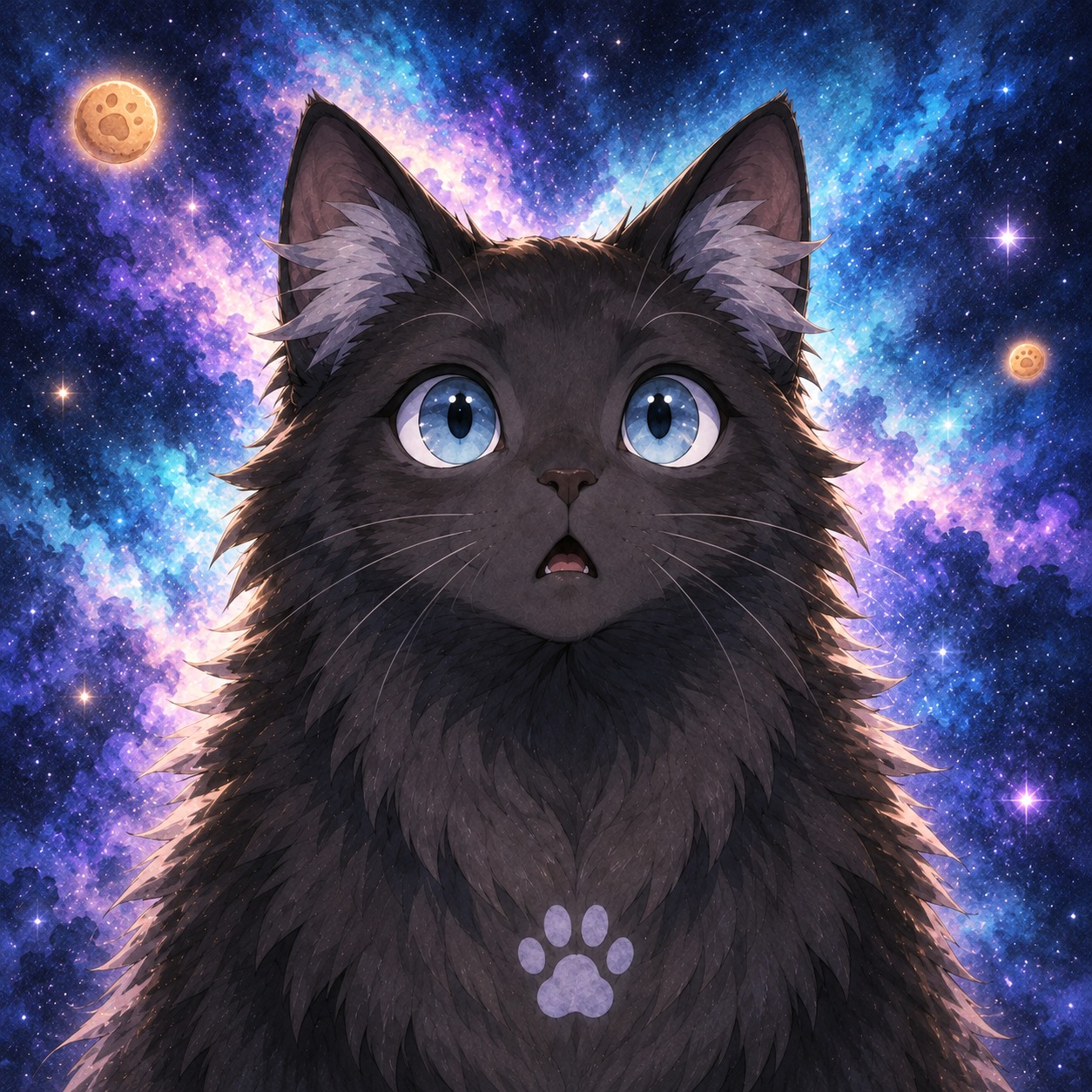 宇宙猫になるにゃ artwork