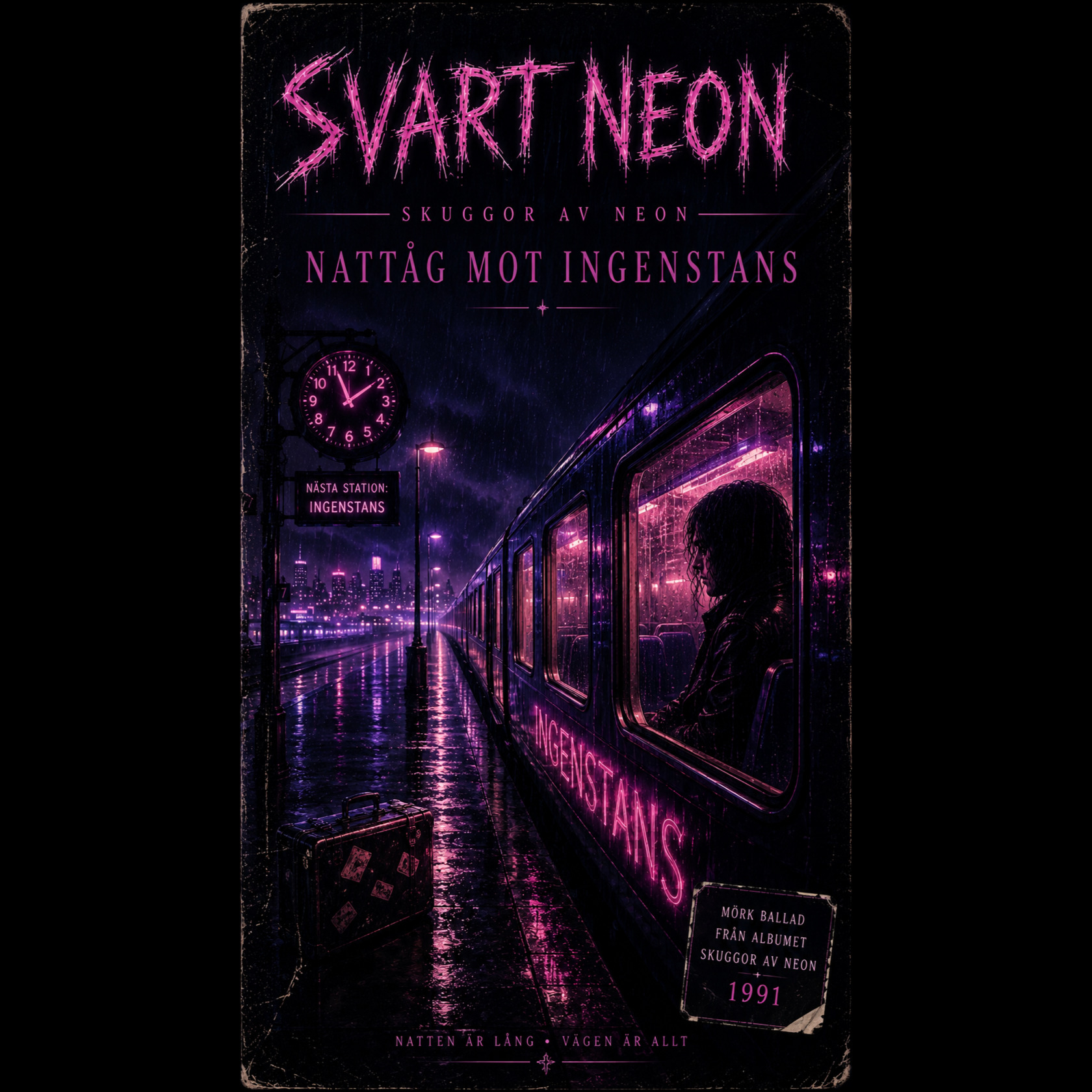 Svart Neon - Nattåg mot ingenstans artwork