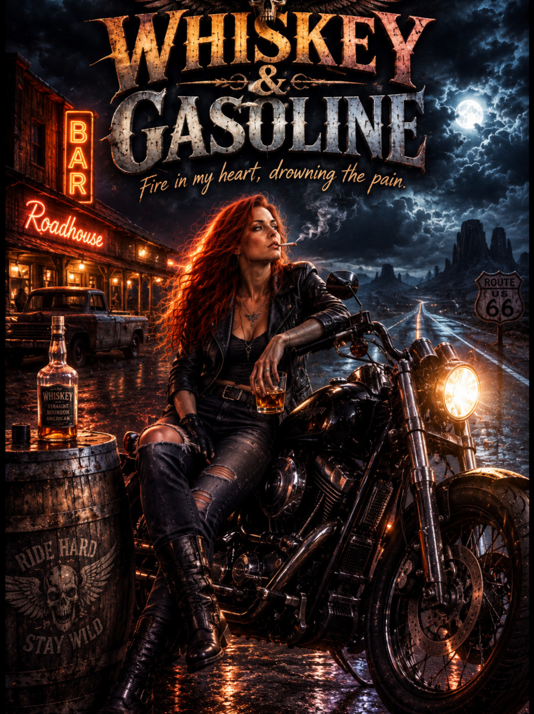 Whiskey & Gasoline artwork