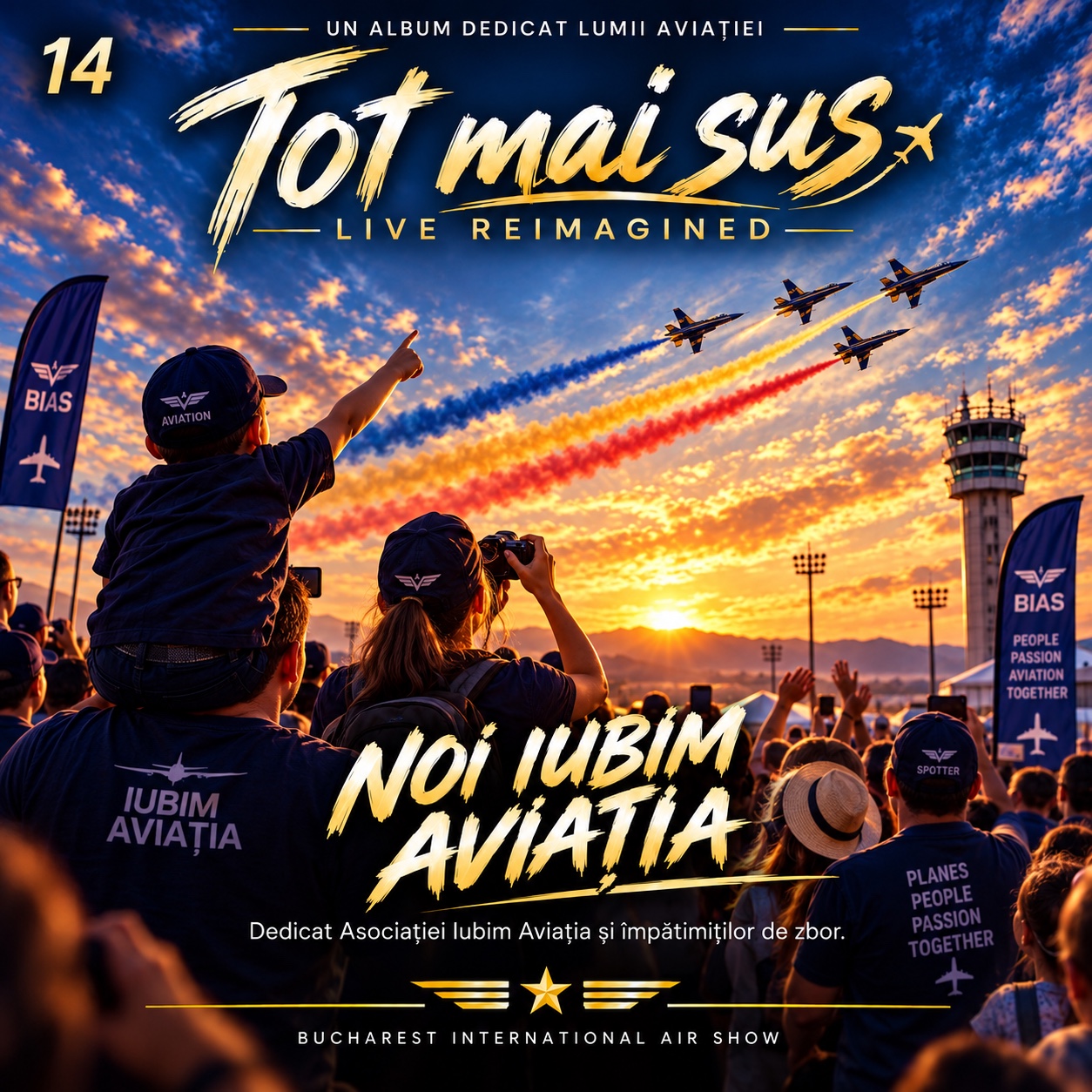 CD 14 Noi Iubim Aviația - Ethno Rock Live artwork