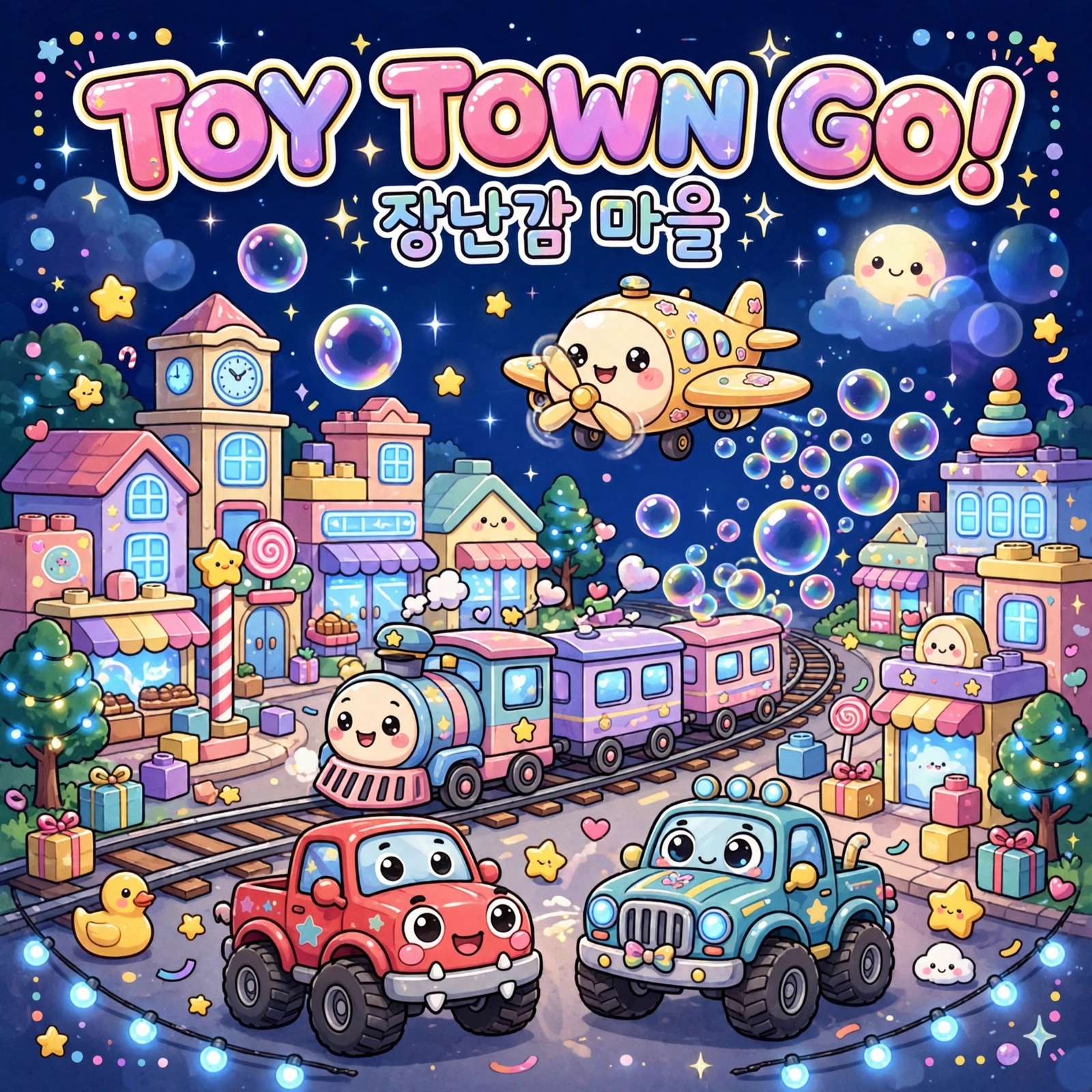 Tiny toy town artwork