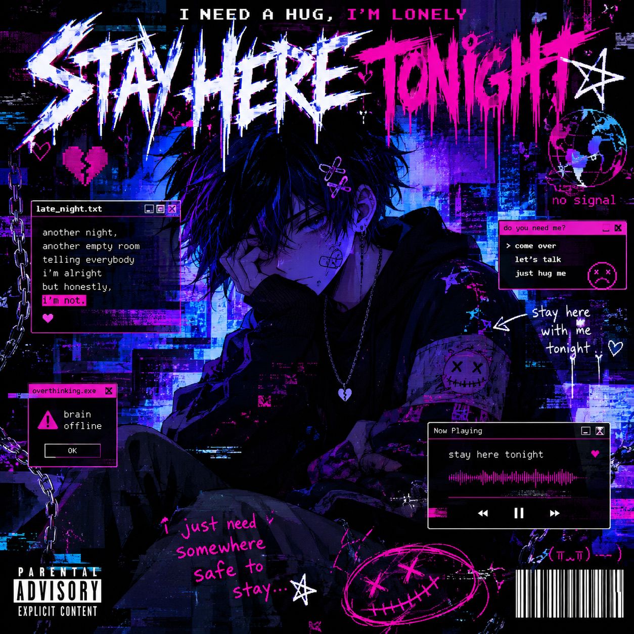 Just stay here with me tonight artwork