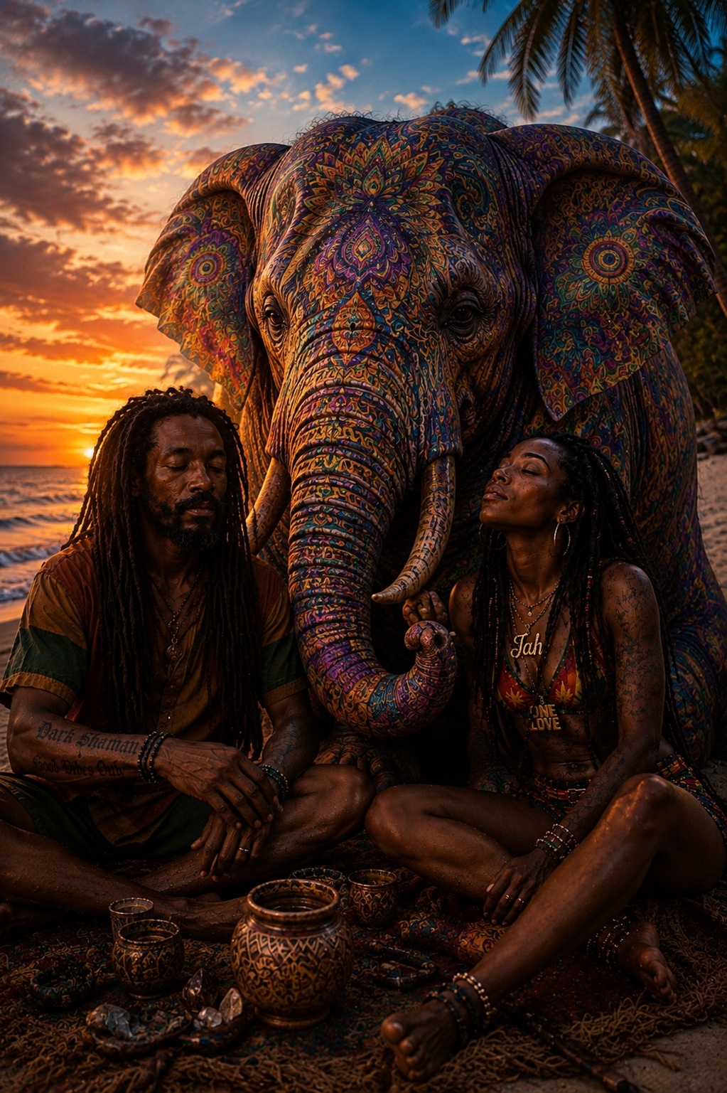 Psychedelic Elephant artwork