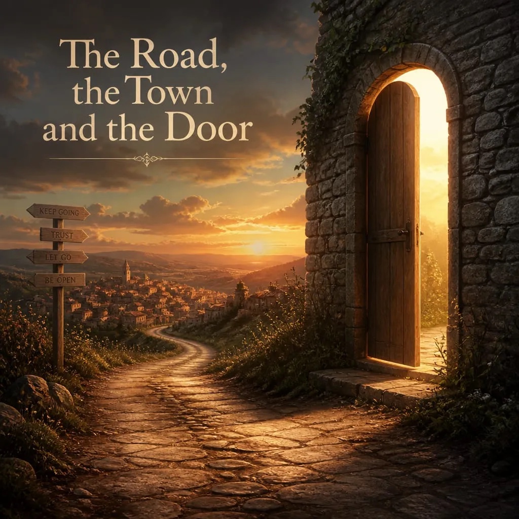 The Road and the Town and the Door artwork