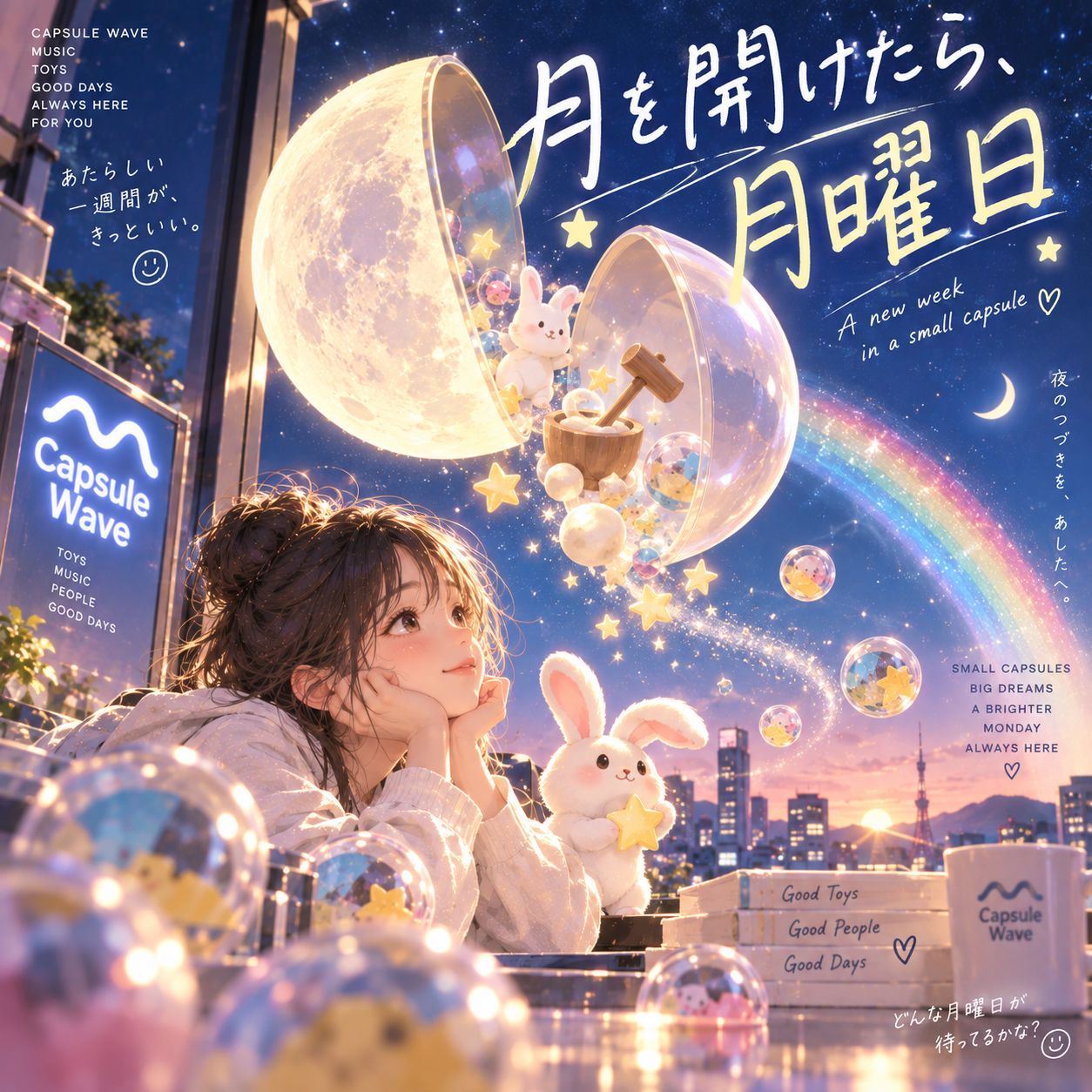 月を開けたら、月曜日 Capsule Wave Shop Music Capsule Wave Shop Music artwork
