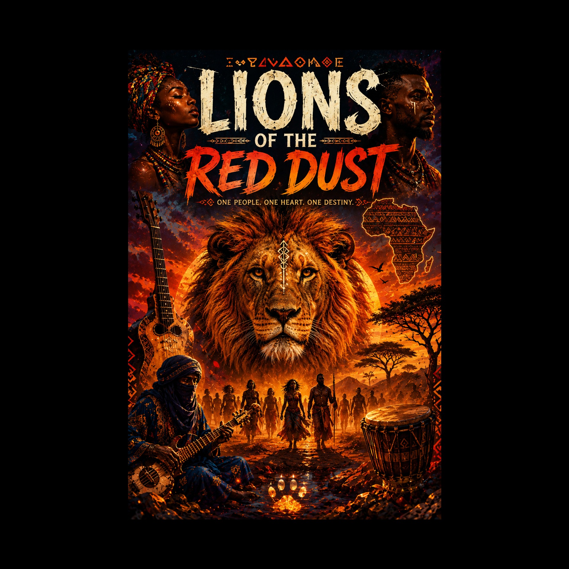 LIONS OF THE RED DUST artwork