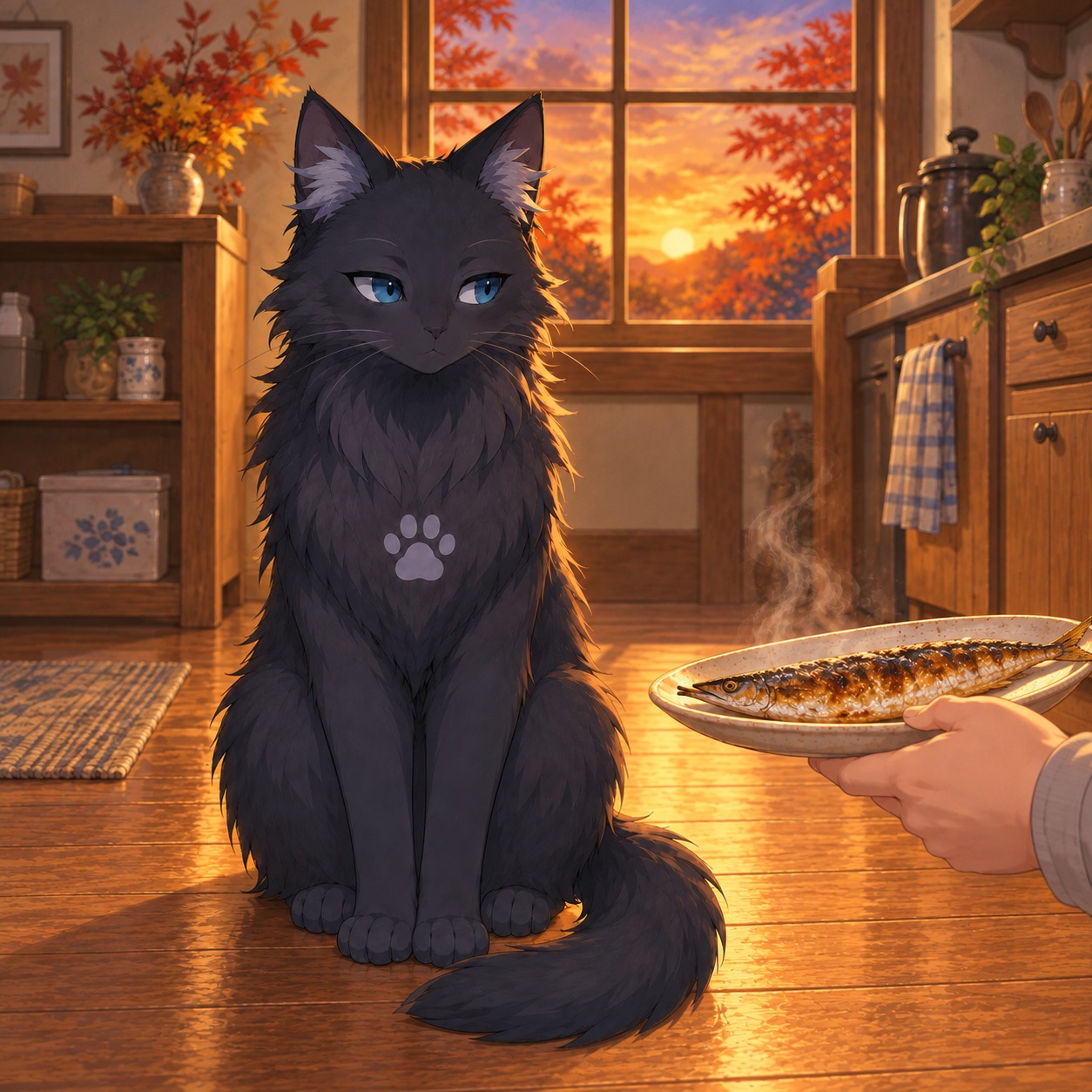 秋は夕暮れにゃ artwork
