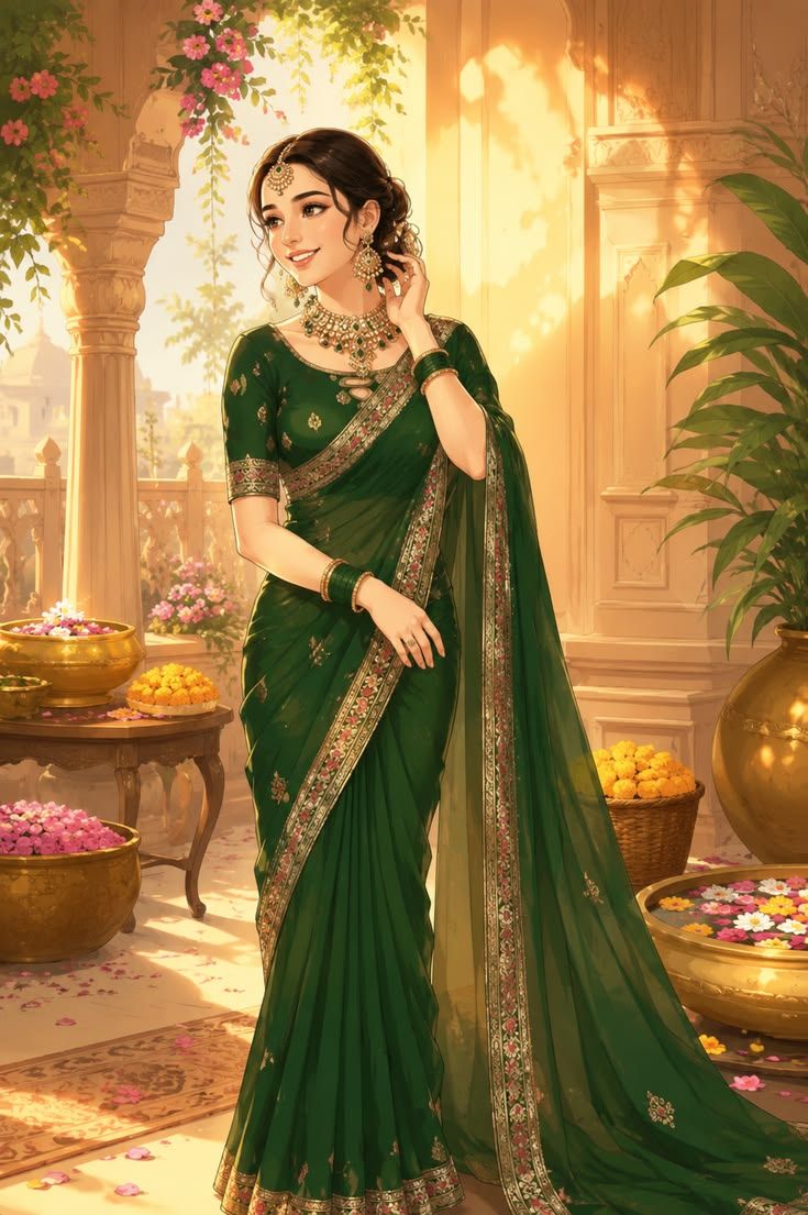 तुंम, मै और हरी हरी सारी artwork