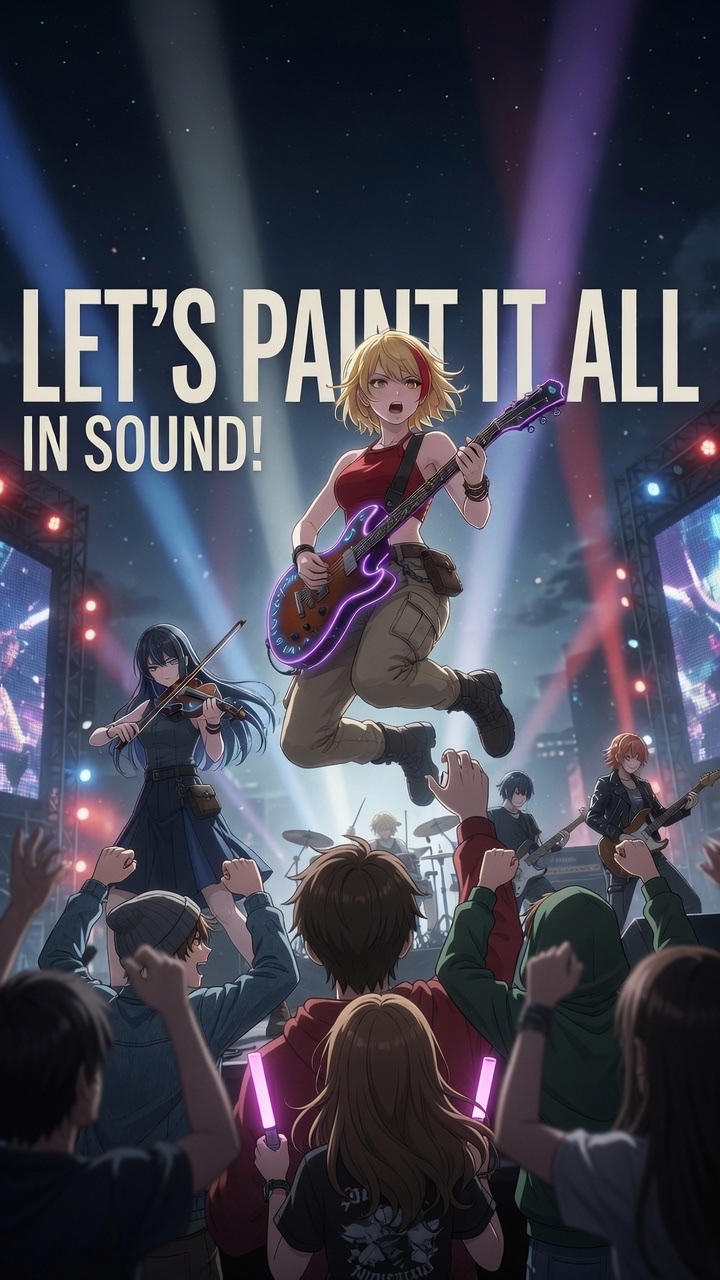 Let’s paint it all in sound! // NOIR (Live Ver.) artwork