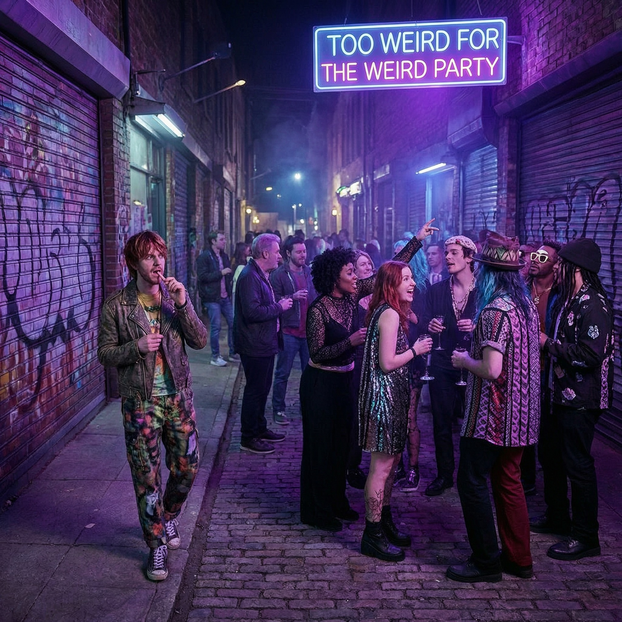 Too Weird For The Weird Party (een te vreemde mix) artwork