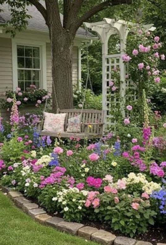 Flower garden artwork