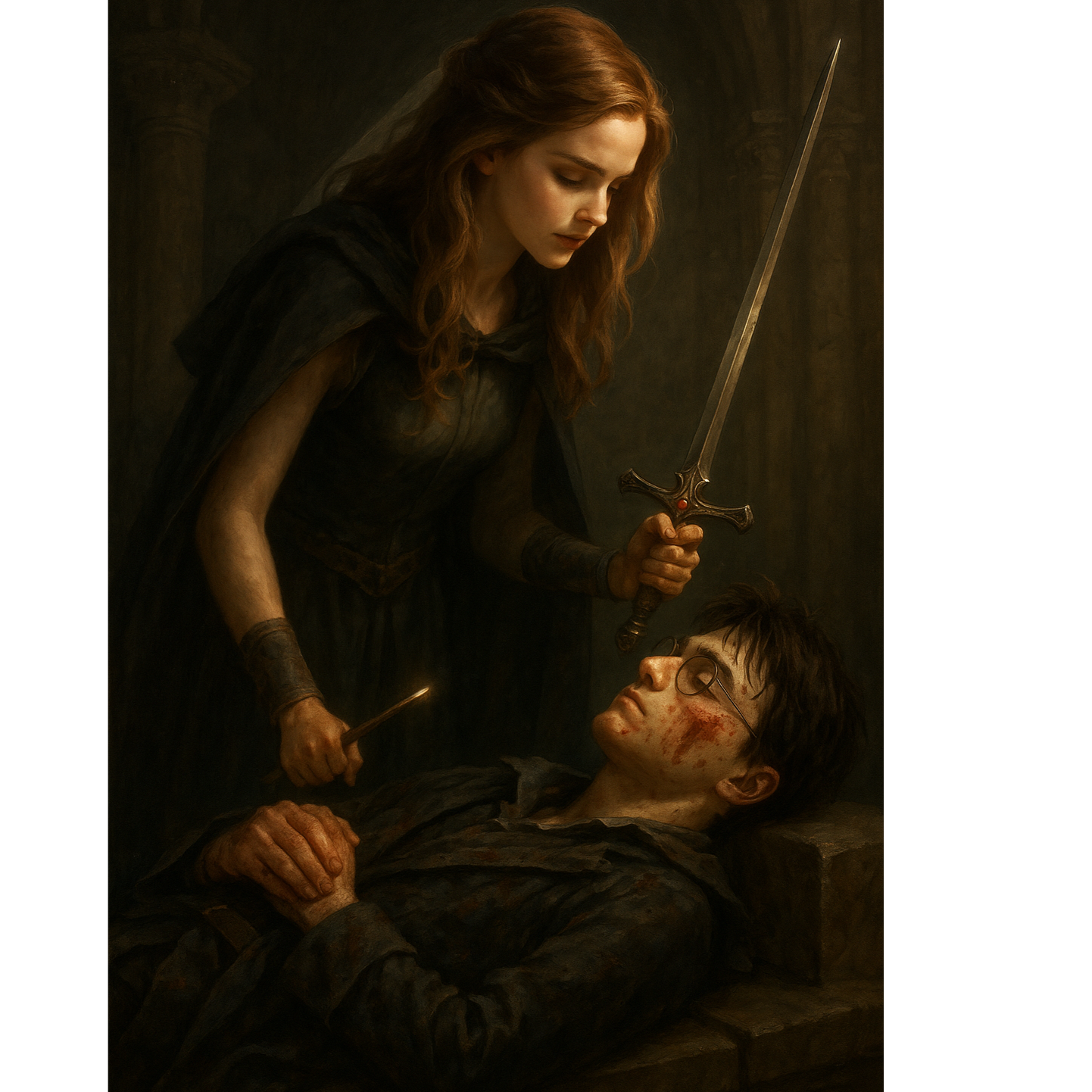 Darkness in the scar of my love [Hermione Granger's song] artwork