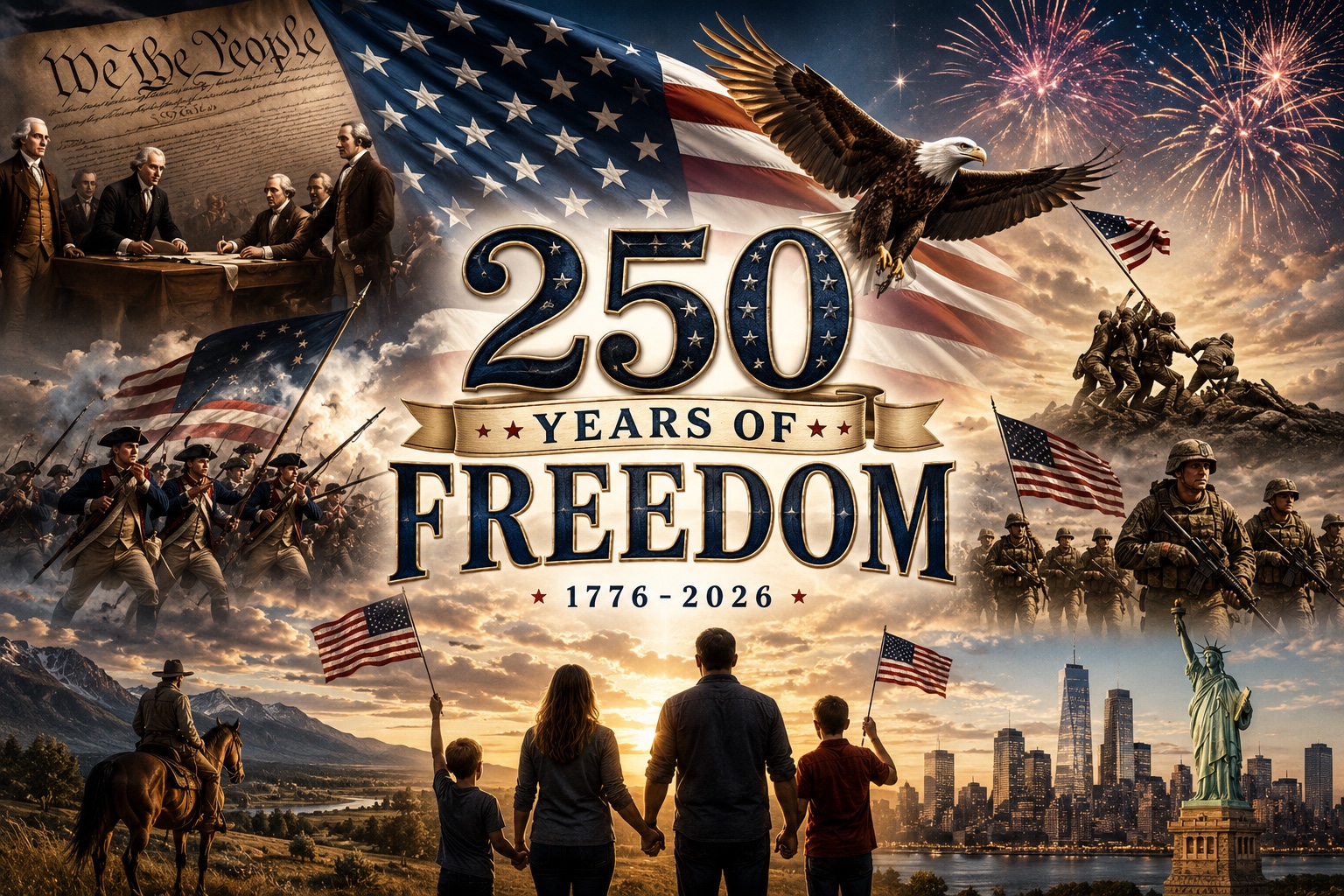 250 Years of Freedom (a  march) artwork